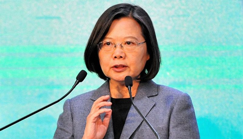 As China prepares military drills, Taiwan's president declares that he "won't back down."