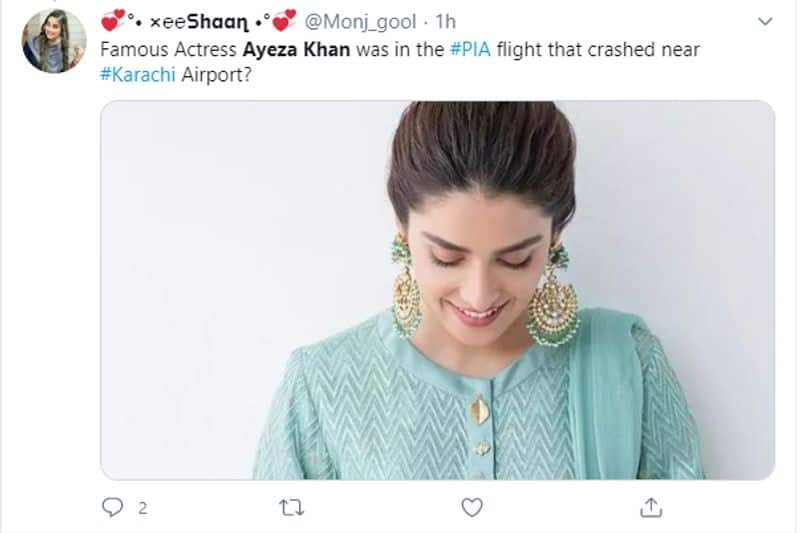 Karchi Plane Crash Danish Taimoor and Ayeza Khan not onboard PK 8303