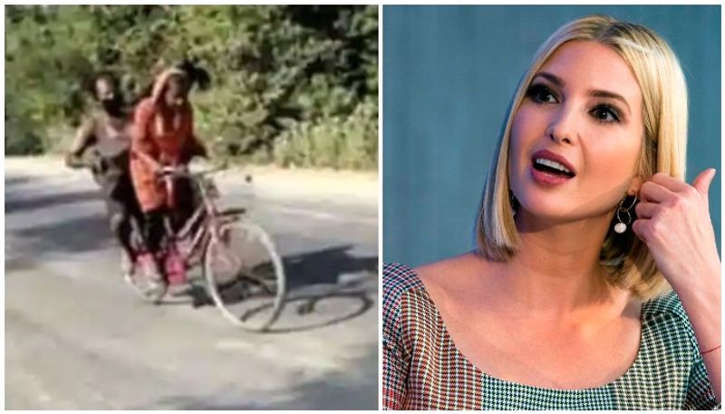 daughter of US President Donald Trump laud the spirit of Jyoti Kumari who cover a distance of over 1,200 kilometres on a bicycle with wounded father