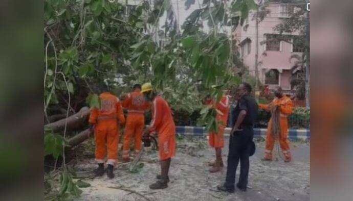 শহরে উদ্ধার কাজে নামল এনডিআরএফ, আরও ৩ দিন সময় লাগতে পারে বলে অনুমান কলকাতা পুরসভার