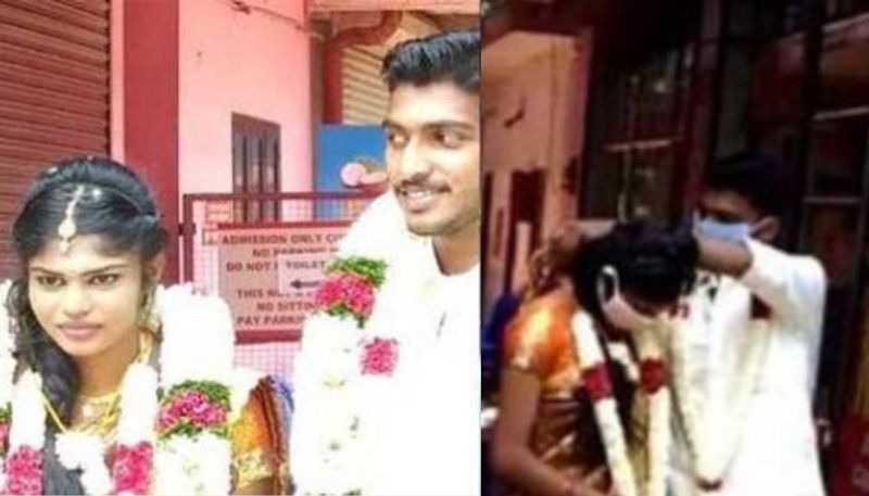 marriage conducted in Kerala tamilnadu check post amid covid lockdown