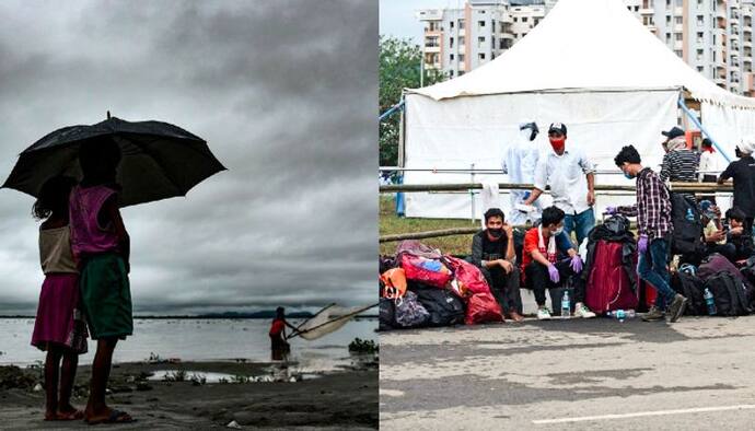 করোনায় আক্রান্ত প্রায় ৪০০, বন্যায় ক্ষতিগ্রস্ত ১১,০০০ - জোড়া বিপর্যয়ে বিধ্বস্ত অসম