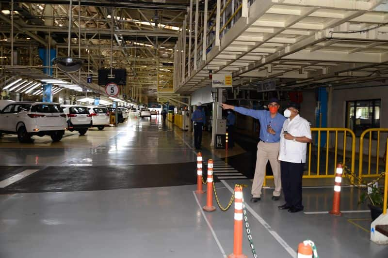 Toyota Kirloskar Motor announces restarting of its production in Bidadi plant Bangalore