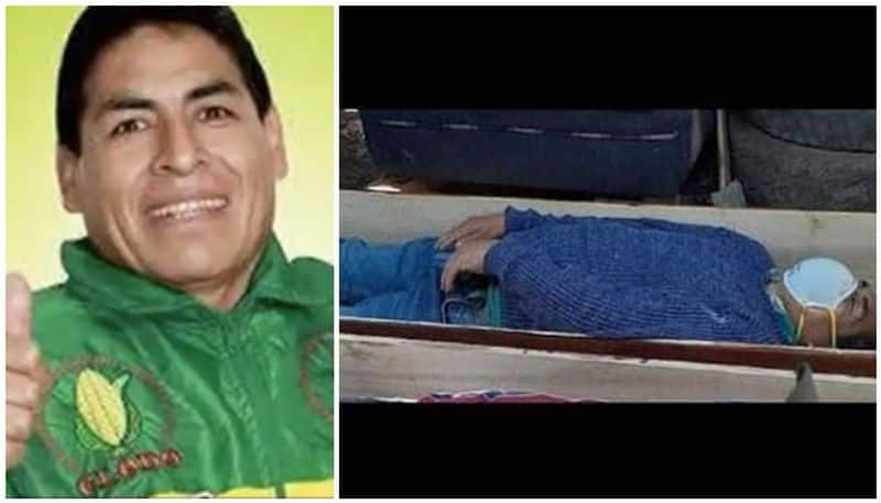 peru mayor pretending to death for escaping arrest