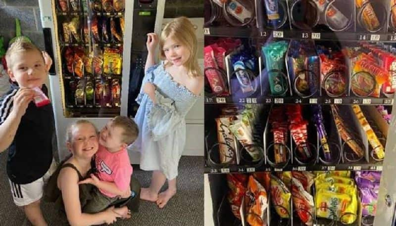 Mom Sets up Vending Machine Full of Snacks at Home