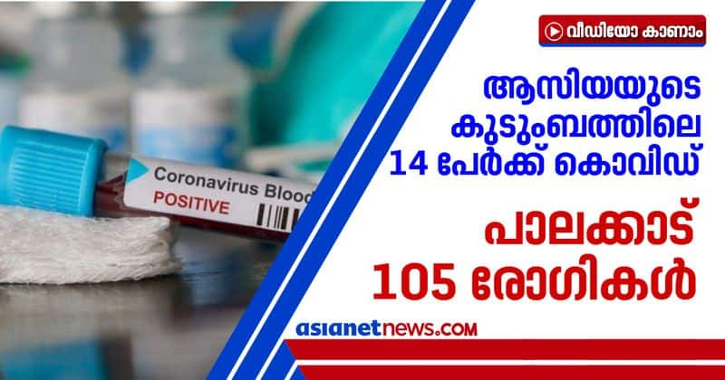 14 family members of covid dead Asiya confirmed covid 105 patients in Palakkad