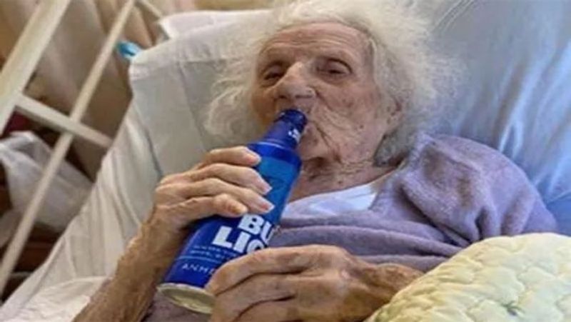 103-year-old grandmother who defeated coronavirus celebrates victory with chilled beer