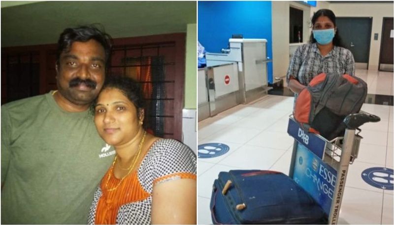 keralite expatriate in uae watched husband's cremation on video call finally returned