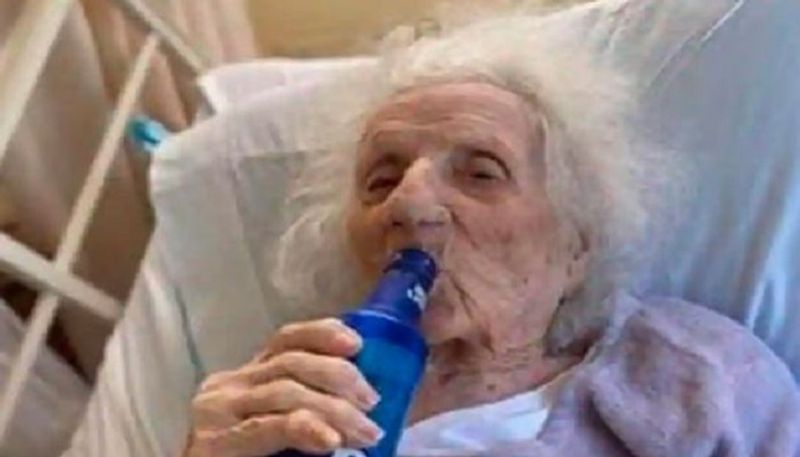 103-year-old Grandmother defeats COVID-19 celebrates with beer USA