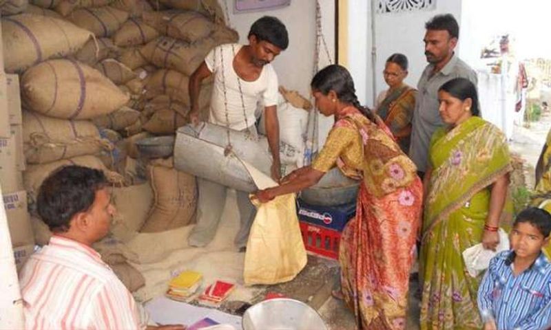 wife name deleted mistakenly in ration card at karimnagar