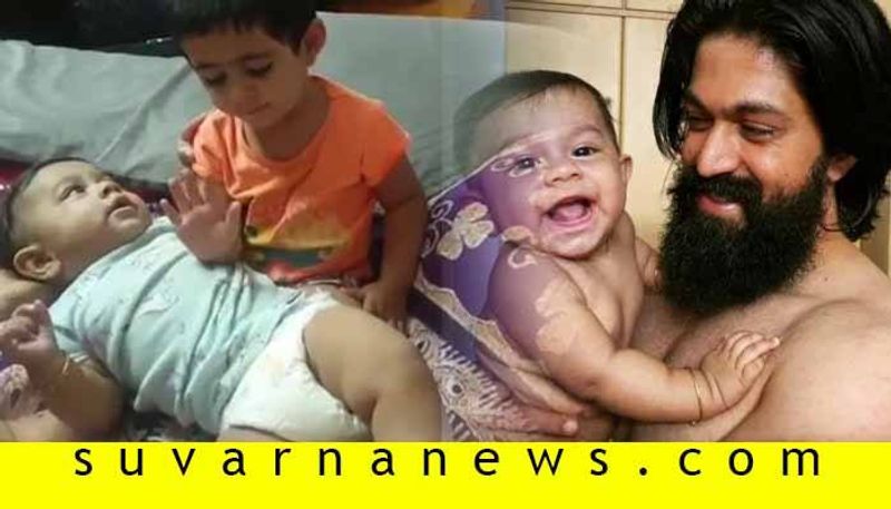 Kannada yash radhika daughter ayra lullaby to junior Y video goes viral