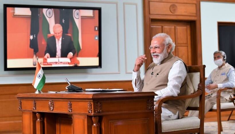 కరోనా నుండి ఆర్ధిక వ్యవస్థ బయట పడాలి: మోడీ, మోరిసన్ వీడియో మీటింగ్