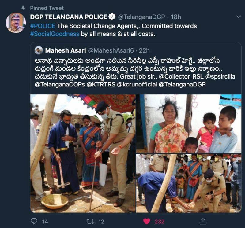 SP Rahul Hegde house construction for orphans, DGP appreciates