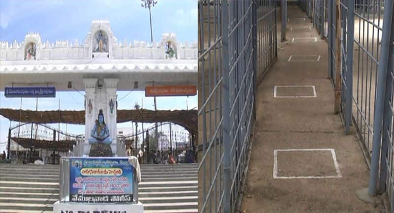 vemulawada temple employee infected with corona