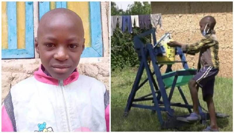 9-year-old boy from Kenya makes semi automatic hand washing machine gets award