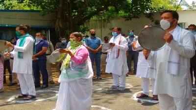 अमित शाह की रैली का विरोध, RJD ने पीटी थाली, राबड़ी-तेजस्वी समेत लालू फैमिली ने यूं जताई नाराजगी