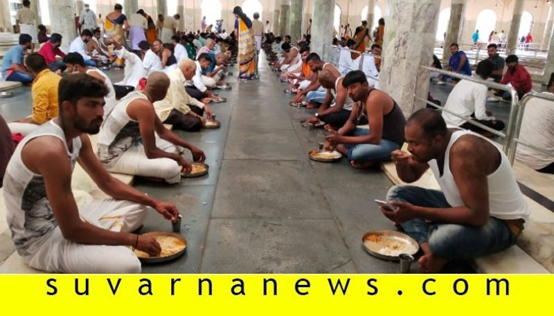 6 Thousand people have food in dharmasthala temple