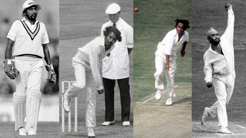 Syed Kirmani, BS Chandrasekhar, EAS Prasanna, Bishan Singh Bedi