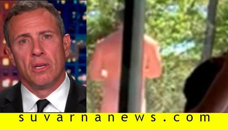 popular TV journalist caught naked in background of wifes yoga video