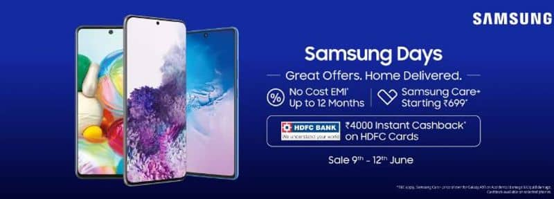 Samsung Days' sale is now live on Flipkart with a large number of exciting offers on Samsung products