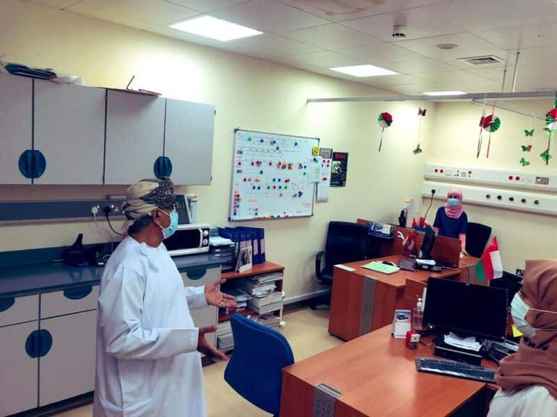 oman health minister visited KHOULA  HOSPITAL