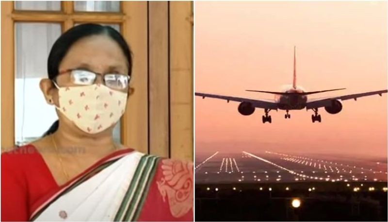 covid test for travelers in chartered flights is for safety concerns said KK Shailaja