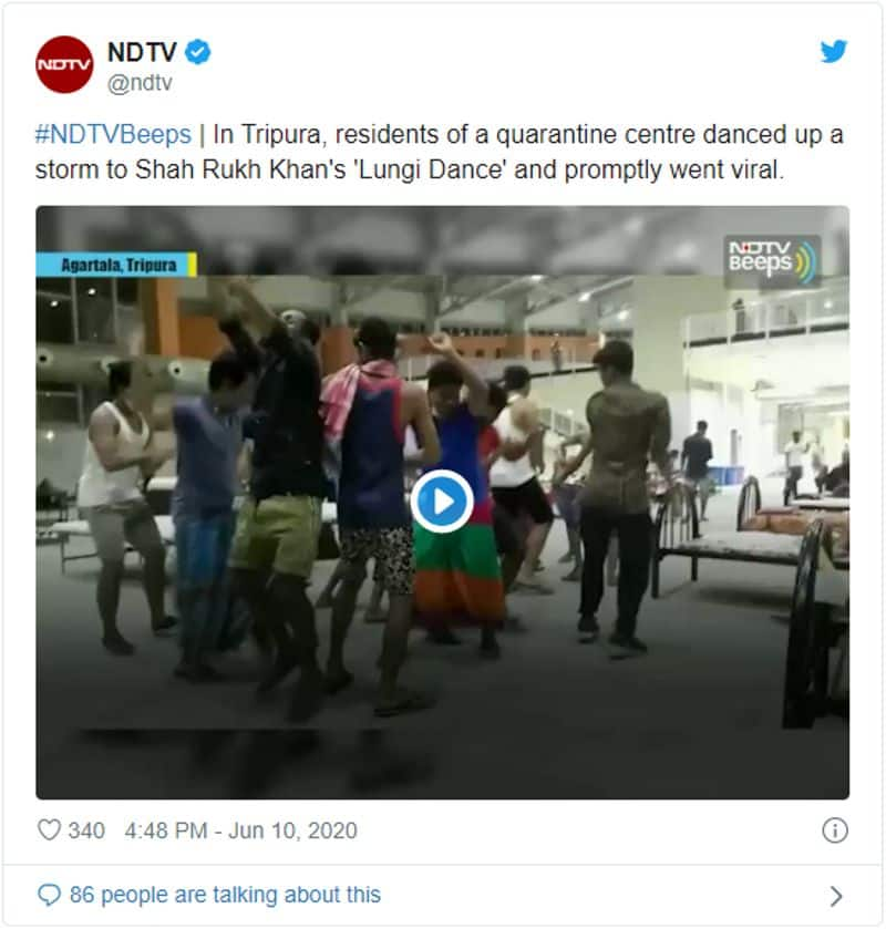 viral video of Lungi Dance in quarantine center is not from Mumbai