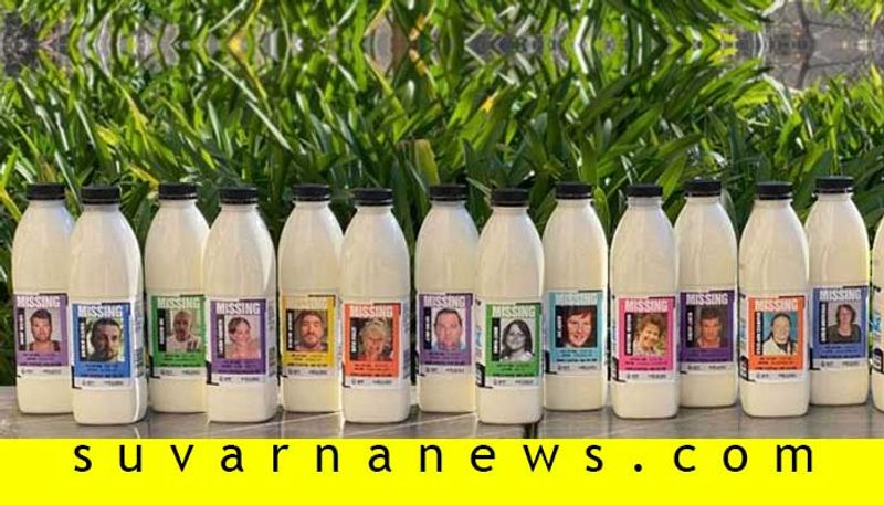 Australian canberra police new idea of finding missing person on milk bottles