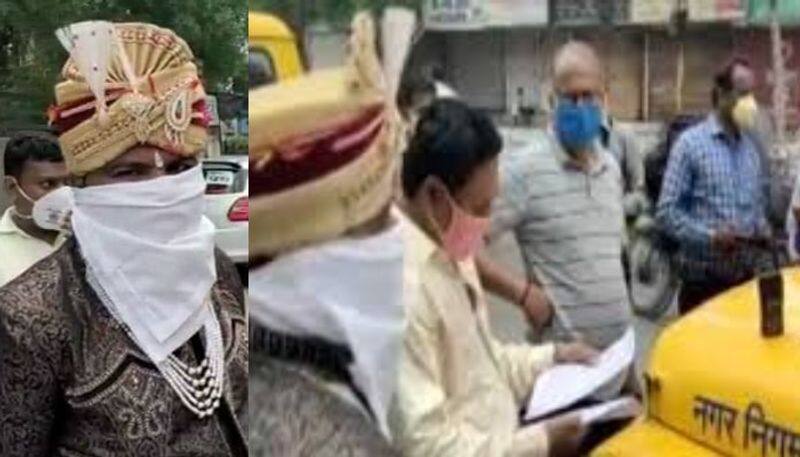 groom fined rs 2,100 for not wearing mask in indore