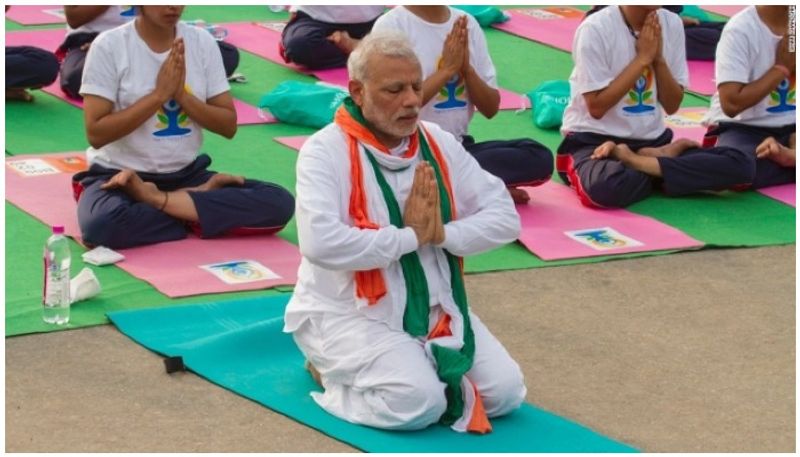 celebrate yoga day in your home says pm modi