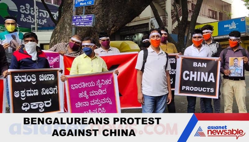 UnmaskingChina People in Bengaluru call for ban on Chinese products