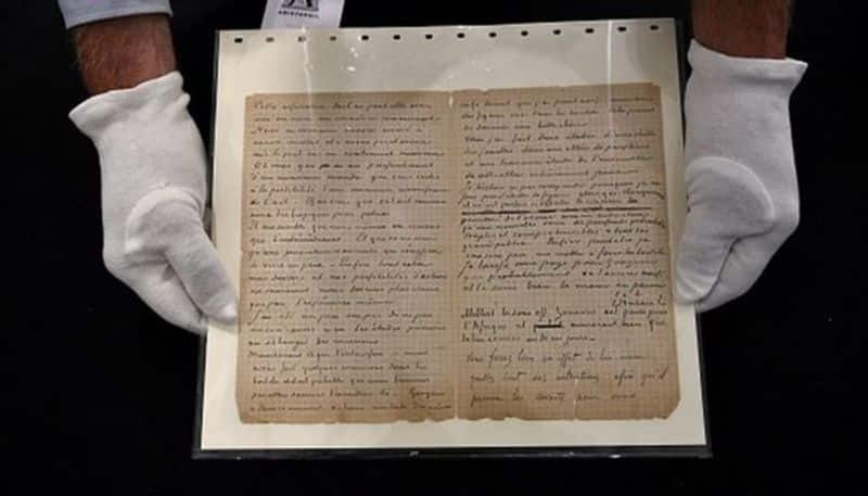 letter written by van Gogh and Gauguin sold at auction