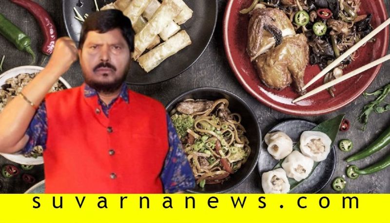 Ban restaurants selling Chinese food in India Union minister Ramdas Athawale