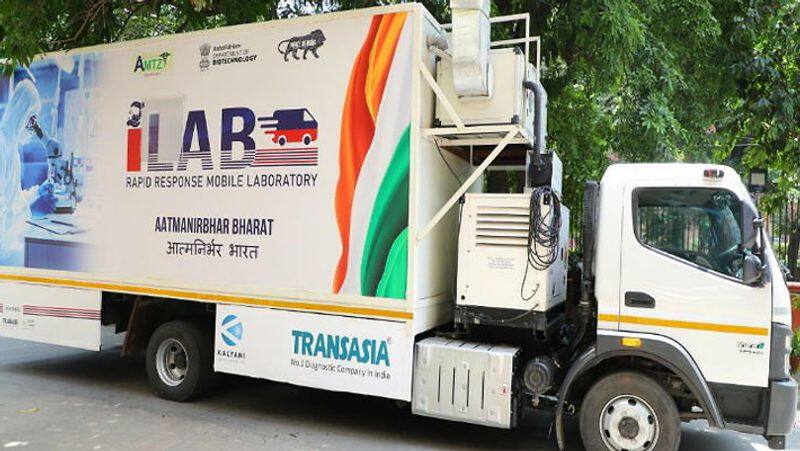 india first mobile covid test lab flag off