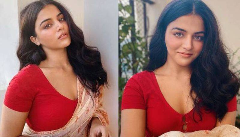 Actress  wamiqa gabi saree photos goes viral