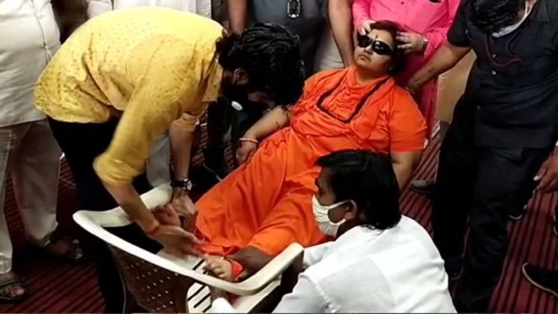 BJP MP Pragya Thakur Faints At Event In Bhopal Party Office