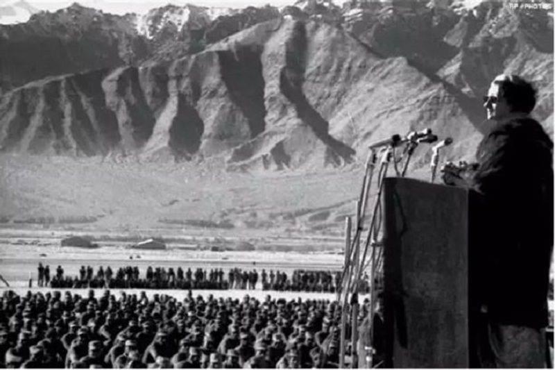 Fact check of Indira Gandhi addressing Soldiers at Galwan valley