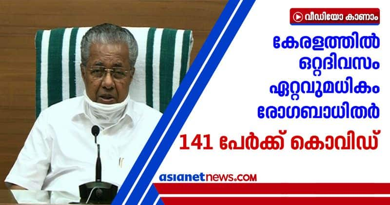 kerala covid tally rises to 141 in single day highest per day number