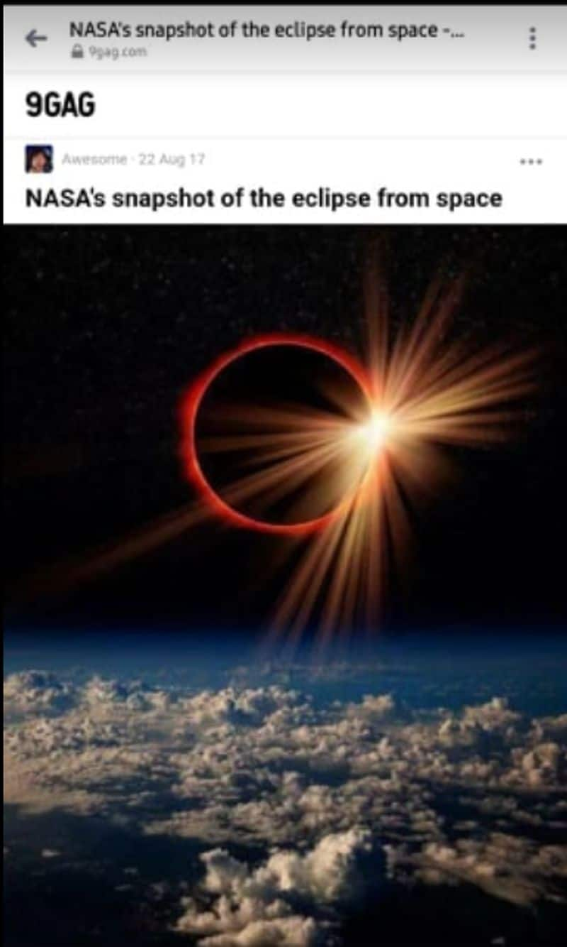 British Airways pilot clicked solar eclipse here is the reality