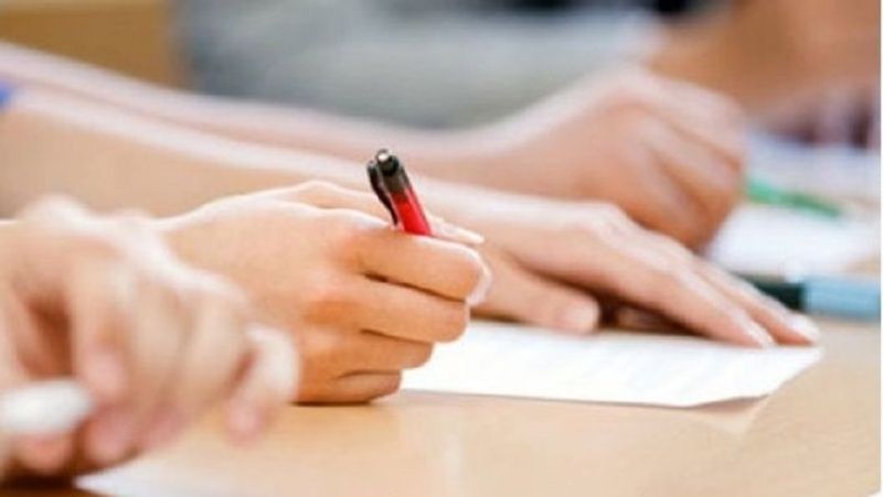 Officers and teachers convince a student to write sslc exam