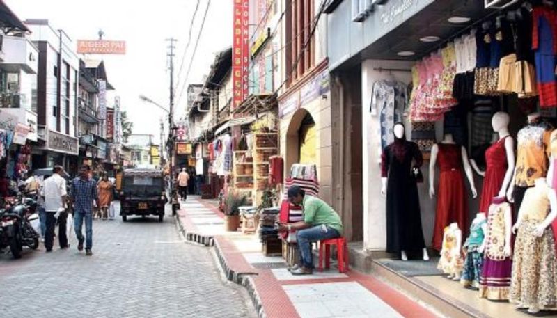 a portion of ernakulam Broadway closed after