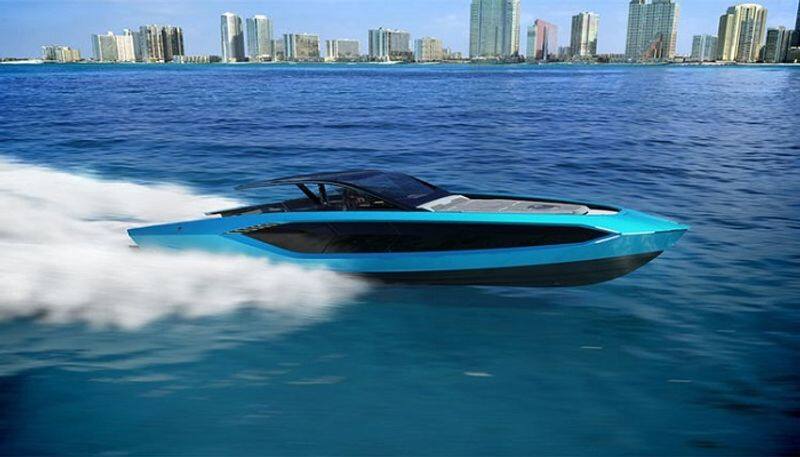 lamborghoni announced & designed a luxury speed boat called t-technomar for lamborghini 63