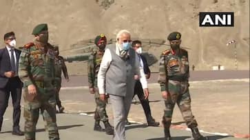 PM Modi reached Leh on secret tour, then shouted slogans of Vande Mataram and Bharat Mata