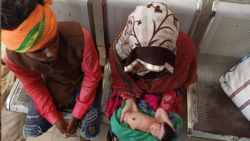 baby girl born with out arms and legs and people are assuming the miracle of god in MadhyaPradesh