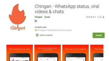 chingari set fire in China, one crore people  downloaded app