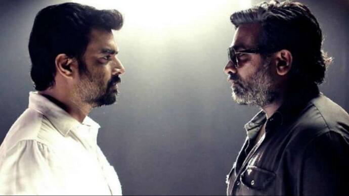 <p>மாதவன் - விஜய் சேதுபதி இருவருமே தங்களுடைய மிரட்டல் நடிப்பால் அசத்திய இந்த படம் தமிழில், சூப்பர் ஹிட் வெற்றி பெற்றது.</p>
