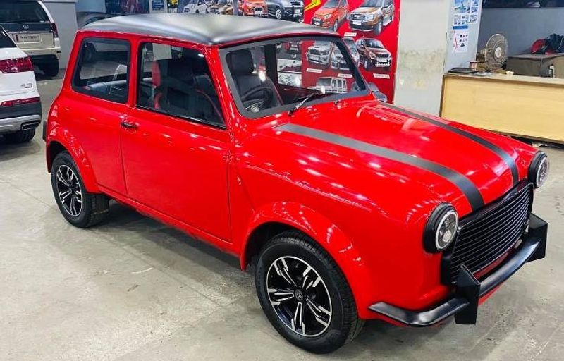 premier padmini car modified into BMW mini cooper in Kerala