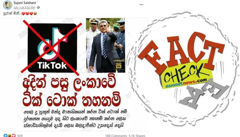 reality of claim Sri Lankan President Gotabaya Rajapaksa banned