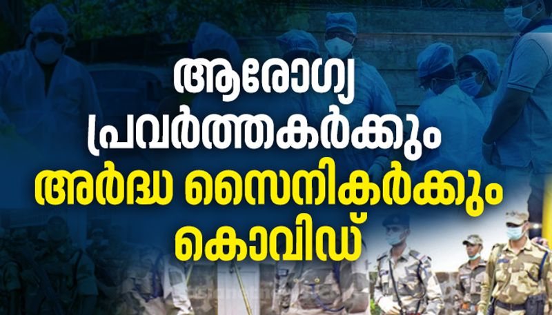 More medical workers and paramilitary persons covid infected in kerala