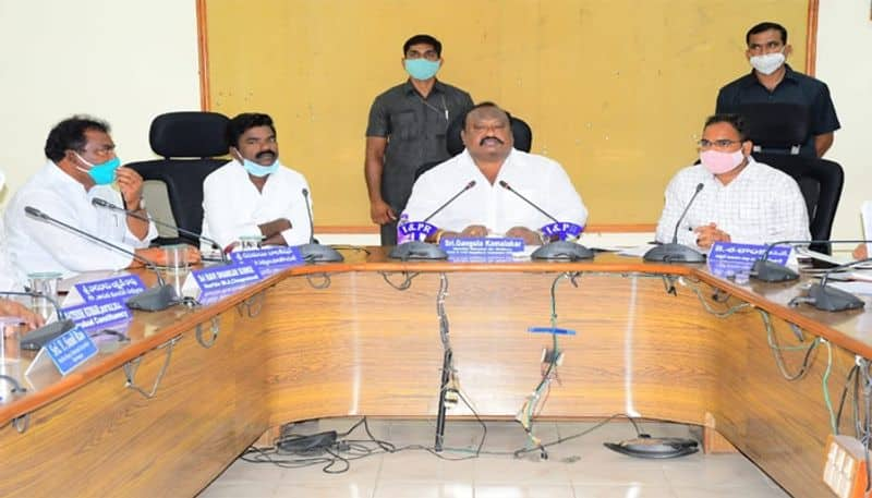 gangula kamalakar review meeting over harithaharam